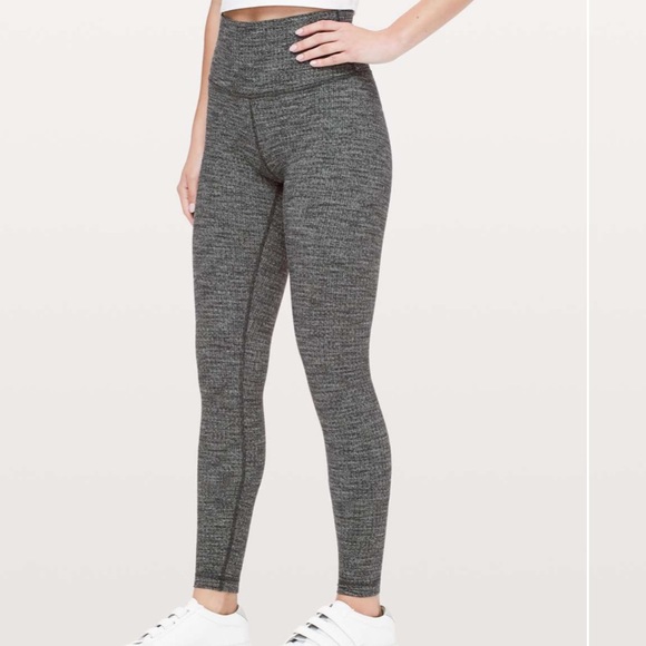 lululemon athletica Pants - Lululemon Wunder Under Variegated Knit Leggings